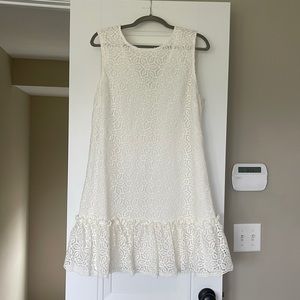 Trina Turk Barbra White Lace Dress, Size 12